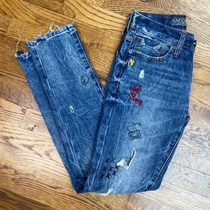 Mens American Eagle Skinny Festival Jeans 26 X 30